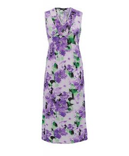 Koko Purple Floral Print Maxi Dress