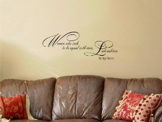 Women who seek to be equal with men, lack ambition. Marilyn Monroe Vinyl wall art Inspirational quotes and saying home decor decal sticker steamss  