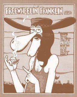 Freewheelin' Franklin Says.11" X 14" Sepia Poster  Prints  