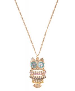 Teens Pretty Pastel Owl Necklace