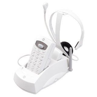 GE 29917 900 MHz Analog Cordless Headset Phone (White)  Cordless Telephones  Electronics