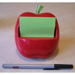 Post it Pop up Notes Dispenser for 3 x 3 Inch Notes, Apple Shaped Dispenser, Includes 1 Canary Yellow Note  Sticky Note Dispensers 