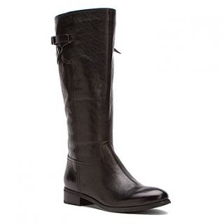Trotters Lucky Too Wide Calf  Women's   Black Buff Veg Leather