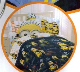 Despicable ME MINIONS 4 pc TWIN Comforter & SHEET Set   TWIN Minions Bedding  