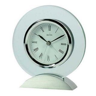 Glass mantle clock