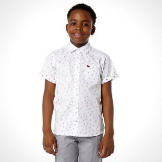 J by Jasper Conran Boys white bird print shirt