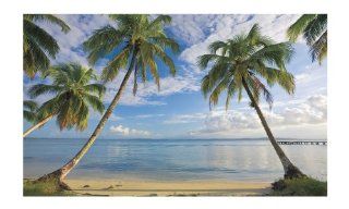 York Wallcoverings MP4911M Beach View with Palm Trees, Mural   Wall Murals  