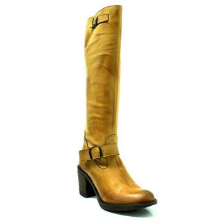 Marta Jonsson Tan leather knee high boot with buckle detail