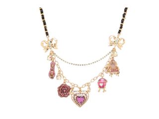 Betsey Johnson Imperial Heart Necklace Multi, Women