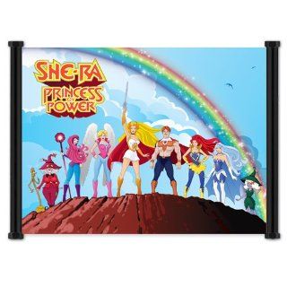 She Ra   Princess of Power Cartoon Group Fabric Cloth Wall Scroll Poster (42' x 32')   Prints