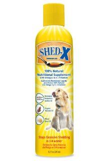 SynergyLabs Shed X Dermaplex Anti Oxidant for Dogs, 8.3 fl. oz.  Pet Shedding Tools 