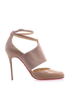 Trotter 100mm leather and suede pumps  Christian Louboutin 