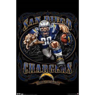 San Diego Chargers (Mascot, Grinding It Out Since 1960) Poster Poster Print, 22x34   Sports Fan Prints And Posters