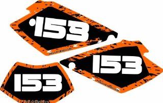 KTM Number Plate BackGround Graphics 2003 2007 EXC SX MXC Decals Stickers ktm  Other Products  