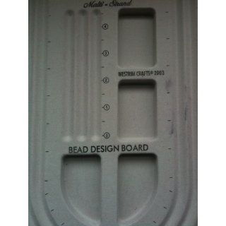 Beadsmith Bead Design Beading Board, 9 by 13 Inch, Grey Flock