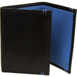 Lodis Men RAEB Classic Genuine Leather ID Window Trifold Billfold Wallet (Brown) Clothing
