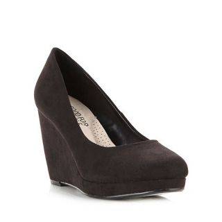 Collection Good for the Sole Black wider fit wedge high shoes