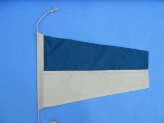 Number #6 20" Nautical Cloth Signal Pennant  Nautical flag, decorative cloth flag, nautical accessories, nautical theme dcor, nautical wall hanging, nautical sign   Outdoor Flags