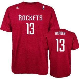 Houston Rockets James Harden Red Name and Number T Shirt  Football Apparel  Sports & Outdoors
