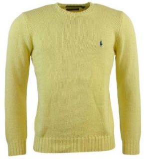 Polo Ralph Lauren Mens Knit Cotton Crewneck Sweater   L   Red/Orange at  Mens Clothing store