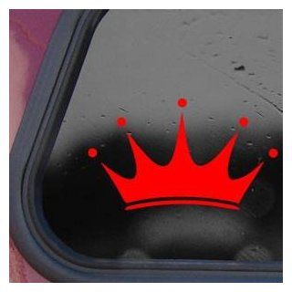 Crown Red Sticker Decal Boat Laptop Wall Notebook Car Die cut Red Sticker Decal   Decorative Wall Appliques  