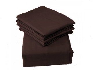Regal Comfort Super Soft Brushed Microfiber Sheet Set 1600 Thread Count Queen Brown   Pillowcase And Sheet Sets