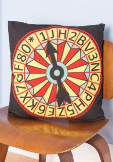 We Have a Spinner Pillow  Mod Retro Vintage Decor Accessories