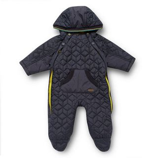 Baker by Ted Baker Babies navy quilted snowsuit