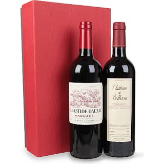 Bordeaux wine gift box 2 x 750ml