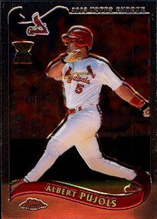 2002 Topps All star   Chrome   Albert Pujols   Cardinals   Card 160 Sports & Outdoors