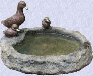 bronze ducks family statue home garden basin sculpture  Other Products  