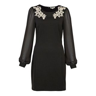 Yumi Black Lace detail dress
