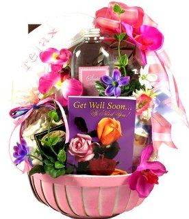 Gift Basket Village Get Well Soon Gift Basket for Women  Gourmet Snacks And Hors Doeuvres Gifts  Grocery & Gourmet Food