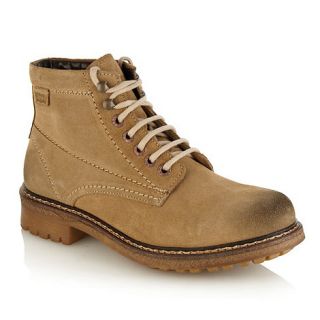 Levis Levis taupe top stitched suede high top boots