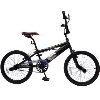 BMX Fahrrad "BlackPhantom" 20 Zoll Rad / Bike, 360 Rotationslenker, 4 Pegs, Freestyle Gabel Sport & Freizeit