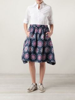 Comme Des Garçons Floral Draped Skirt   A'maree's