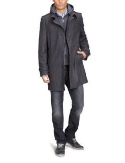 Strellson Sportswear Herren Trench Coat Regular Fit 14000675/Ion 01, Gr. 46, Grau (Uni dunkelgrau 112) Bekleidung