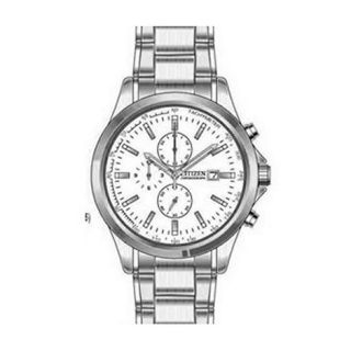 Citizen Mens silver quartz chronograph watch