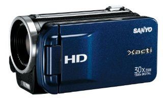 Sanyo Xacti VPC TH1EX HD Camcorder 3 Zoll blau Kamera & Foto