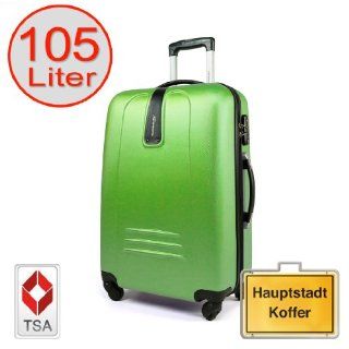 HAUPTSTADTKOFFER 105 Liter (ca. 75 x 50 x 28 cm)  Hartschalenkoffer  Modell HK 1209  TSA Schloss  Farbe MATT (in 5 Farben) (Weiss) Koffer, Ruckscke & Taschen