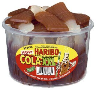 Haribo Happy Cola XXL, 1er Pack (1 x 1.35 kg) Lebensmittel & Getrnke