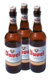 Original belgisches Bier   DUVEL blond, Alkohol 8,5% vol. 3 x 750 ml. fr BBQ und Party Lebensmittel & Getrnke
