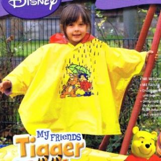 Disney Winnie Pooh Puuh Regenponcho Kinder Regenmantel Gr. 110/116 (98/104) Bekleidung