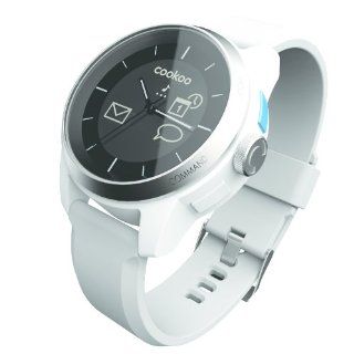 cookoo Unisex Armbanduhr, Bluetooth 4.0 Smartuhr fr iPhone und iPad, Analog Digital, Quarz, Wei Uhren