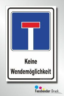 SACKGASSE KEINE WENDEMGLICHKEIT / 30x45cm Schild Küche & Haushalt