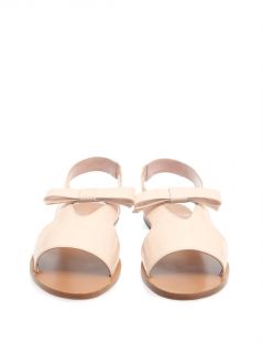 Patent leather bow sandals  Carven