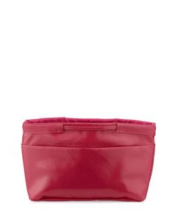 Snake Print Faux Leather Pouch Bag, Pink
