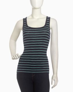 Striped Scoop Neck Tank, Nocturnal/Hawaii Surf