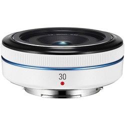 Samsung 30mm  f/2.0 NX Pancake lens for NX Series Cameras   White