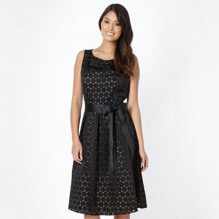 The Collection Black circle print prom dress
